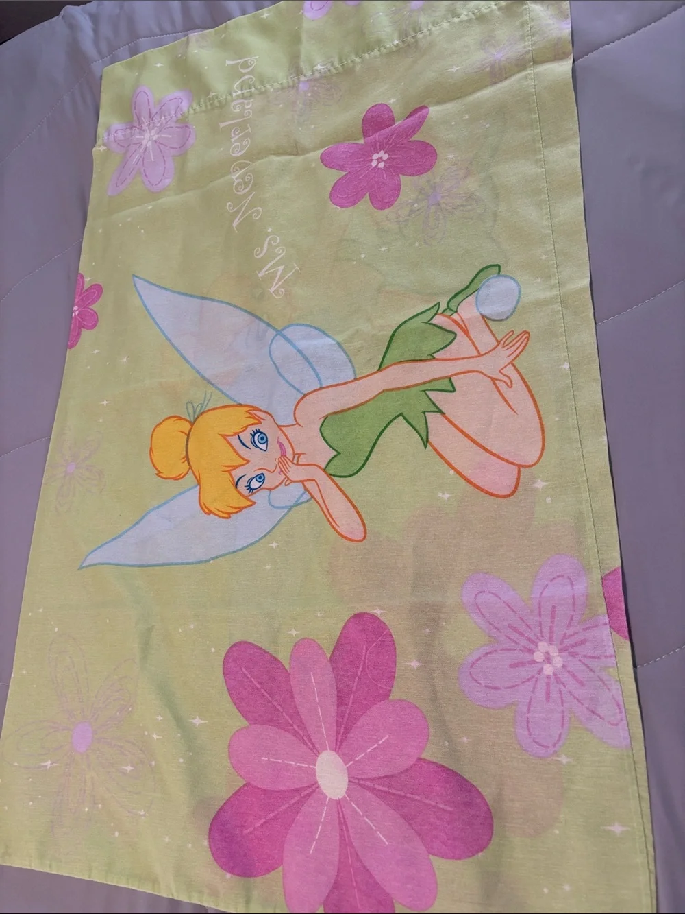 Tinkerbell Disney Y2K Pillowcase Vintage